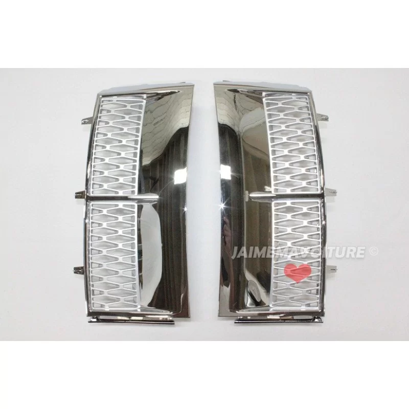 Side gills wing Range Rover L322 grey chrome grills