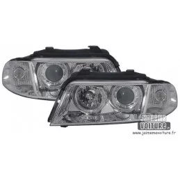 Front headlights angel eyes xenon for Audi A4
