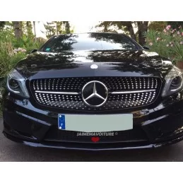 Diamond grille Mercedes class A black chrome