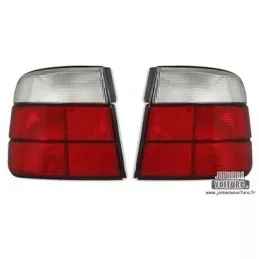 BMW E34 red white rear lights