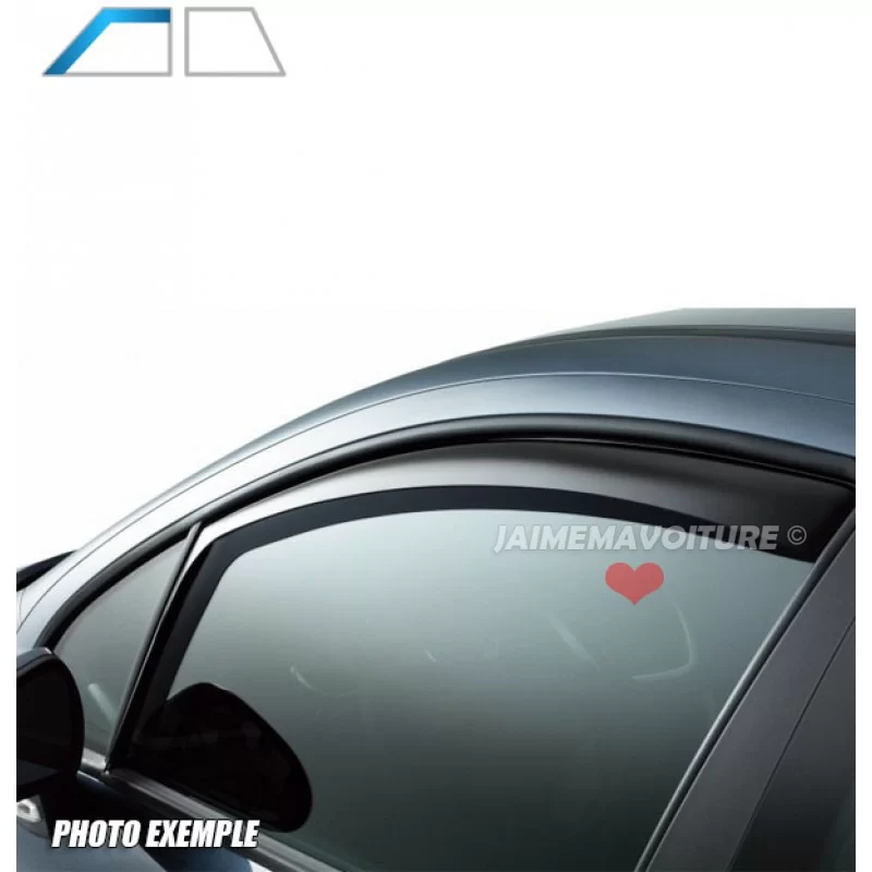 Déflecteurs avants FIAT PANDA III 5 portes après 02.2012