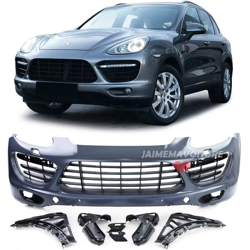 Front bumper Porsche Cayenne 2010 2011 2012 2013 2014 look ...