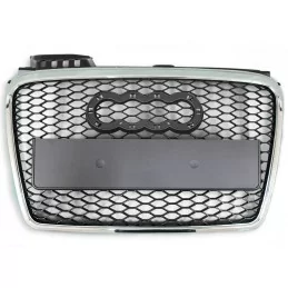 Grille for Audi A4 B7 look black RS4 chrome honeycomb