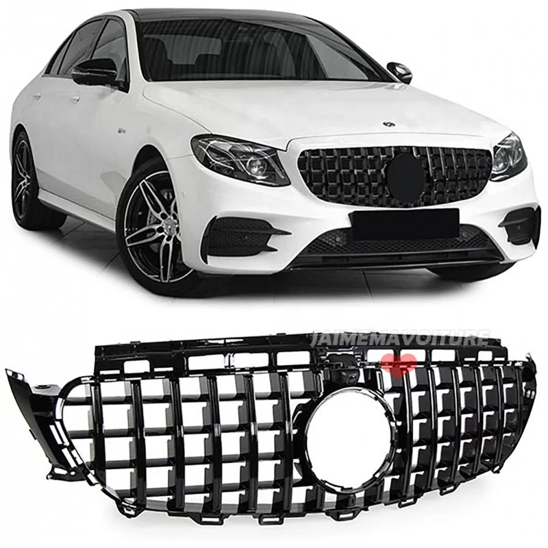 Black grille for Mercedes E class AMG E63 GT look