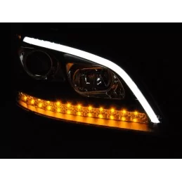 Tube led headlights for Mercedes ML W164 - Black