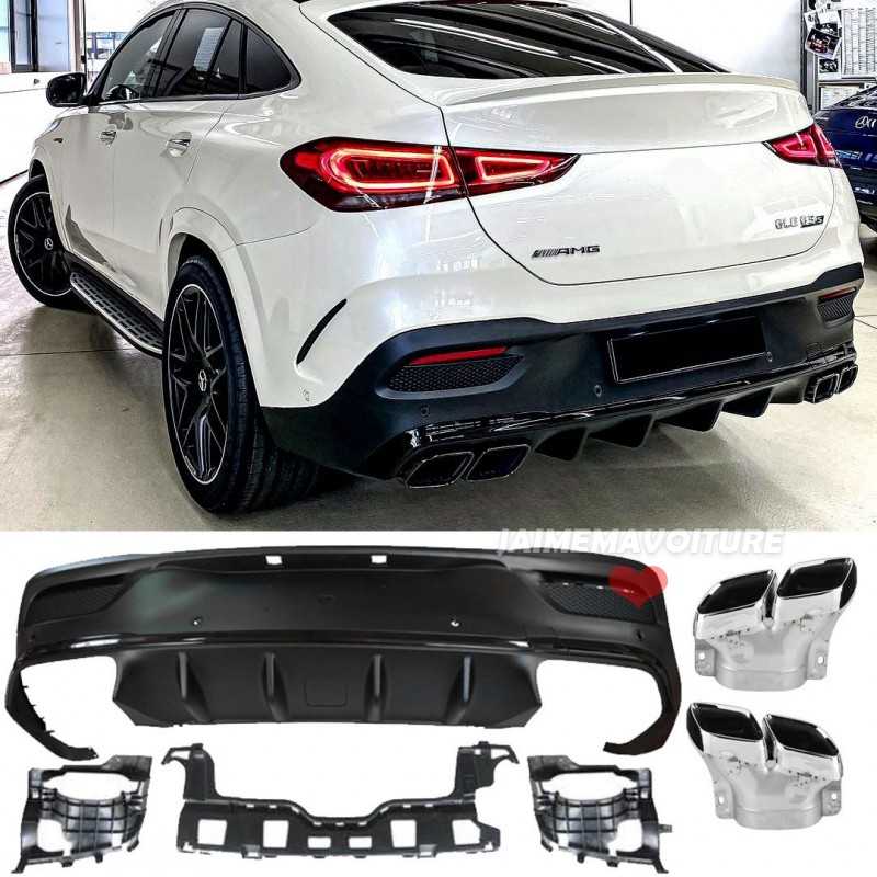 Diffuser look 63 AMG + pots for Mercedes GLE COUPE C167 AMG-LINE